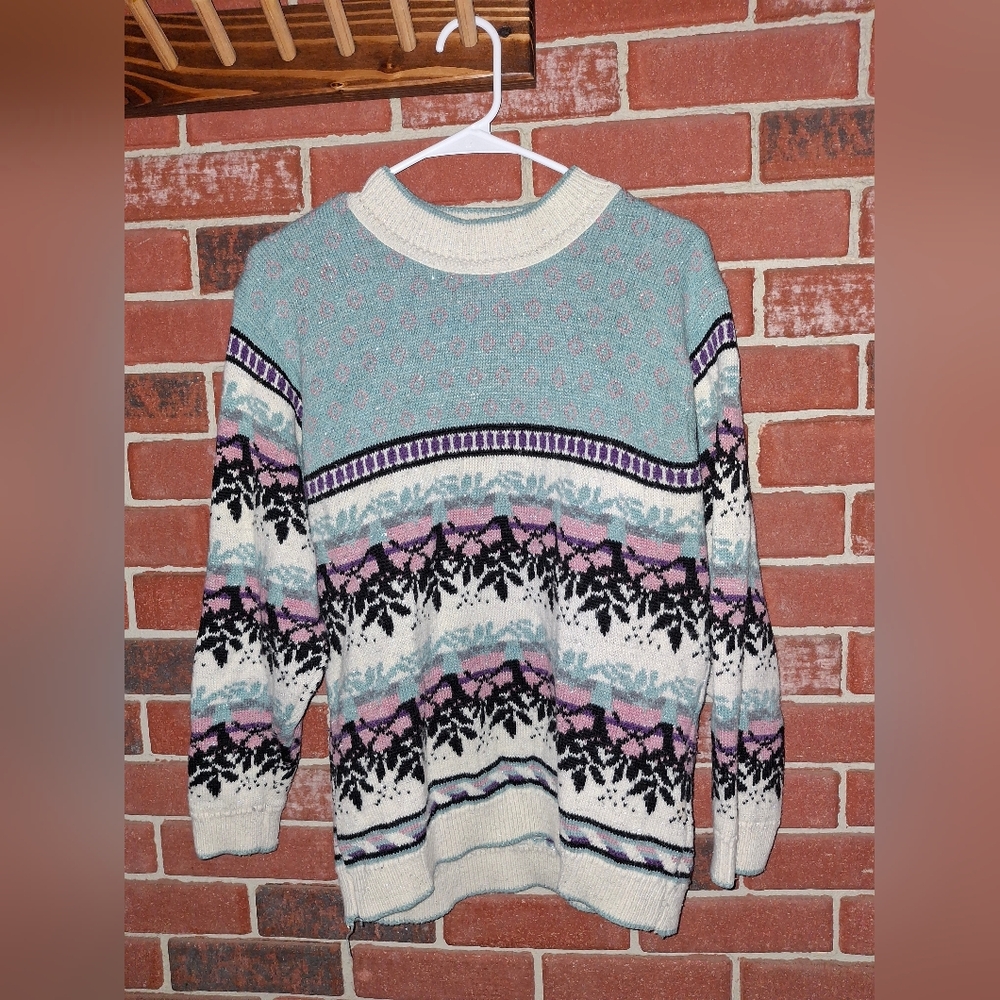 Keren vintage 90s sweater - a unique, colourful piece
